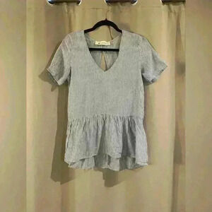 Women’s Blue Striped The Impeccable Pig Blouse